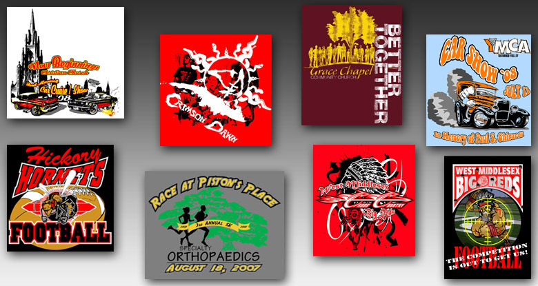New Beginnings Church, Crimson Dawn, Grace Chapel Community Church, West Middlesex High School, YMCA, Hickory High School, & Dr. Piston